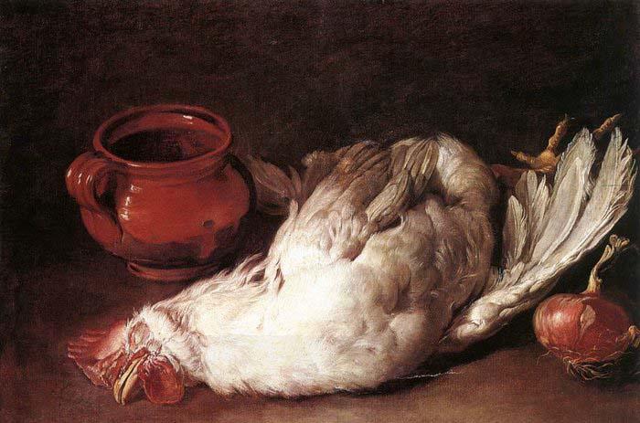 CERUTI, Giacomo Still-Life with Hen, Onion and Pot China oil painting art